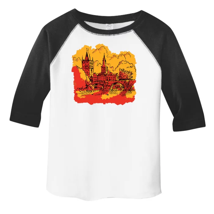 Landmark Charles Bridge Toddler Fine Jersey T-Shirt