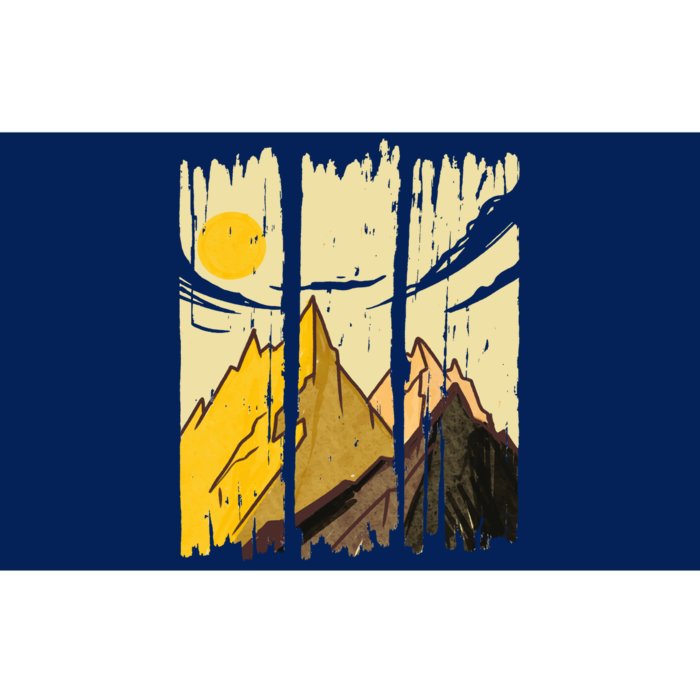 Landscape Sunset Mountain Bumper Sticker