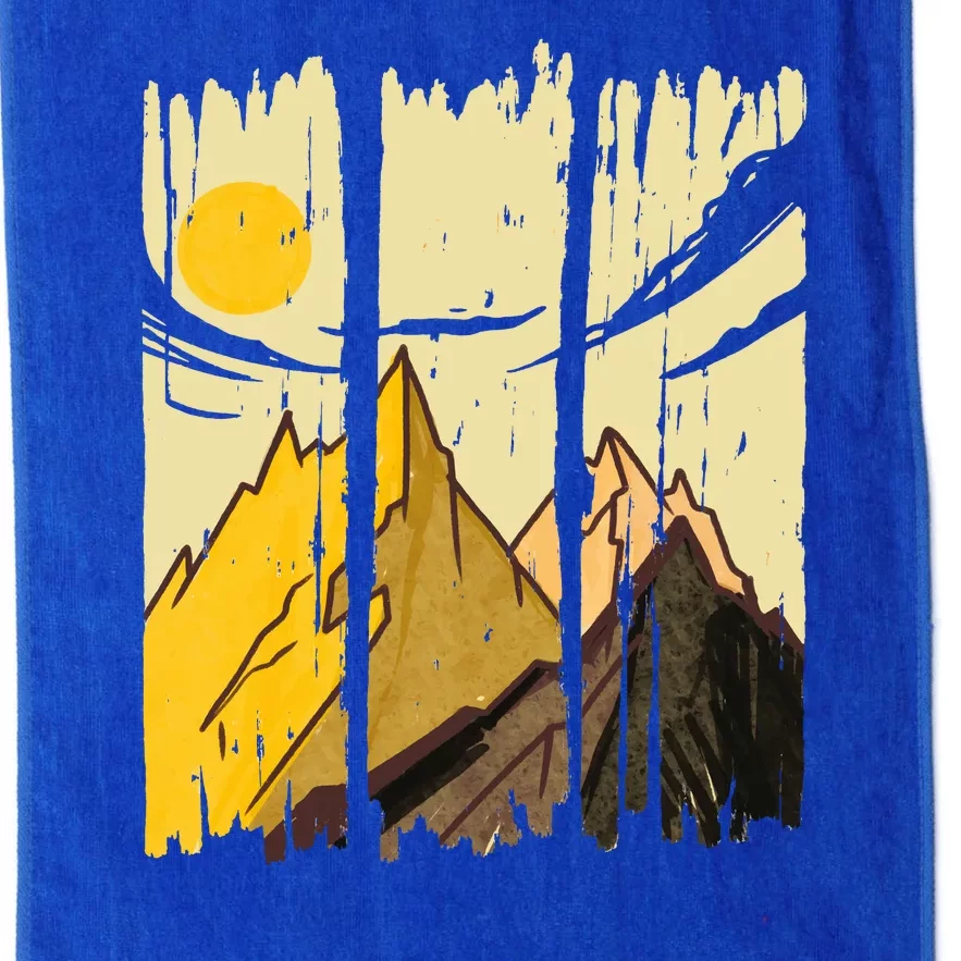 Landscape Sunset Mountain Platinum Collection Golf Towel