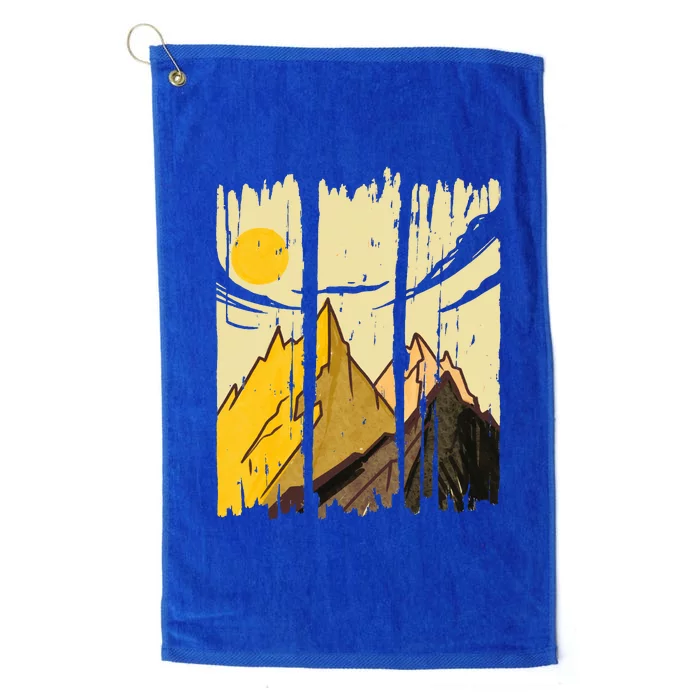 Landscape Sunset Mountain Platinum Collection Golf Towel