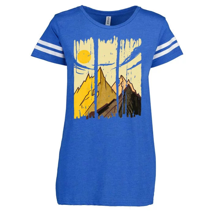 Landscape Sunset Mountain Enza Ladies Jersey Football T-Shirt