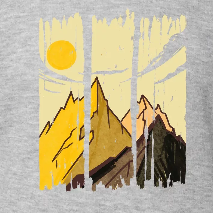 Landscape Sunset Mountain Toddler Sweatshirt