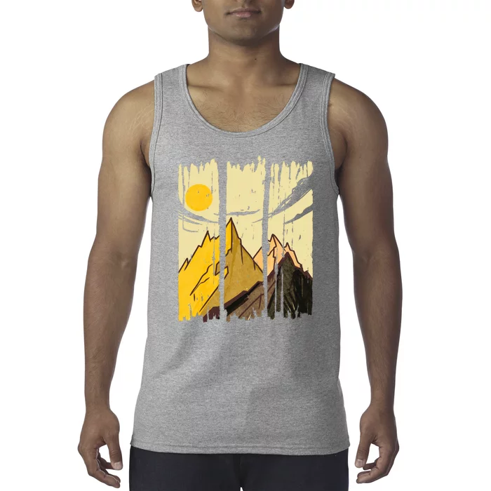 Landscape Sunset Mountain Tank Top