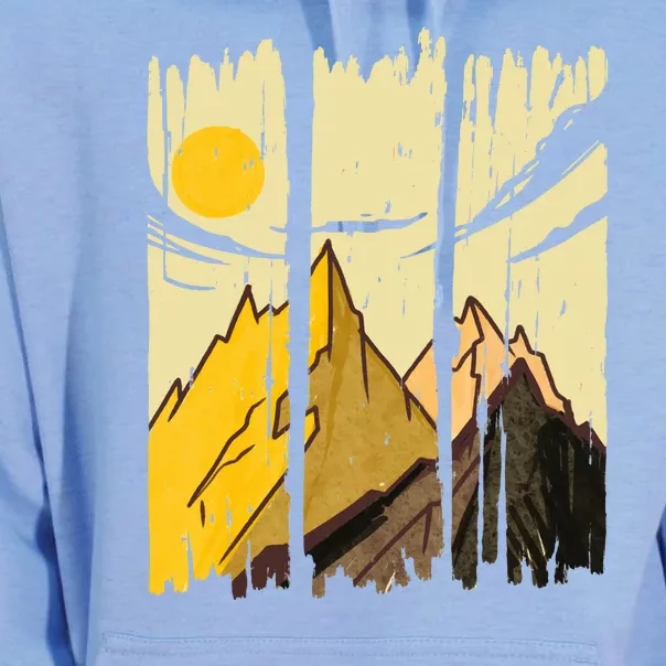 Landscape Sunset Mountain Unisex Surf Hoodie