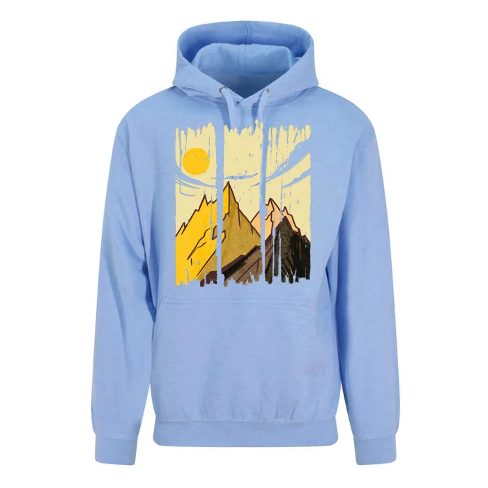 Landscape Sunset Mountain Unisex Surf Hoodie