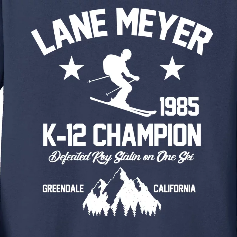 Lane Meyer 1985 K-12 Champion Kids Long Sleeve Shirt