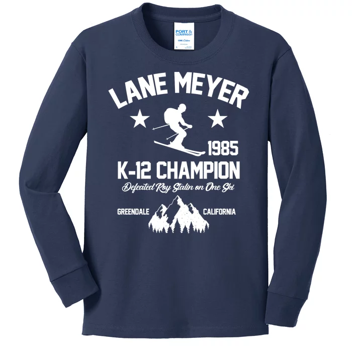 Lane Meyer 1985 K-12 Champion Kids Long Sleeve Shirt