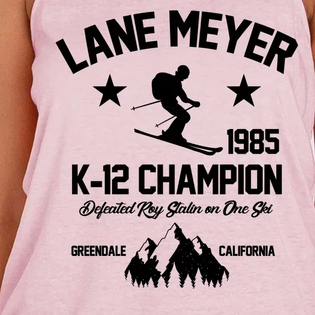 Lane Meyer 1985 K-12 Champion Women's Knotted Racerback Tank