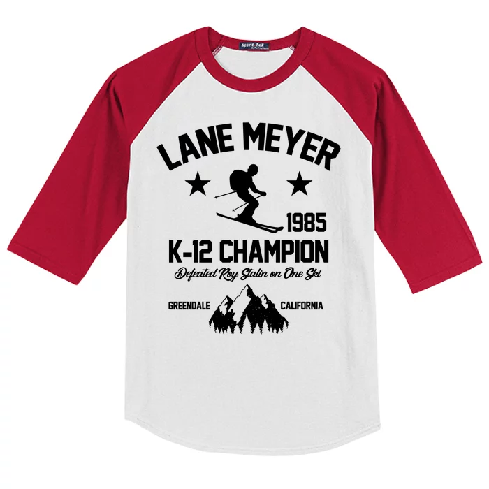 Lane Meyer 1985 K-12 Champion Kids Colorblock Raglan Jersey