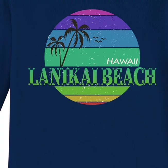 Lanikai Beach Baby Long Sleeve Bodysuit