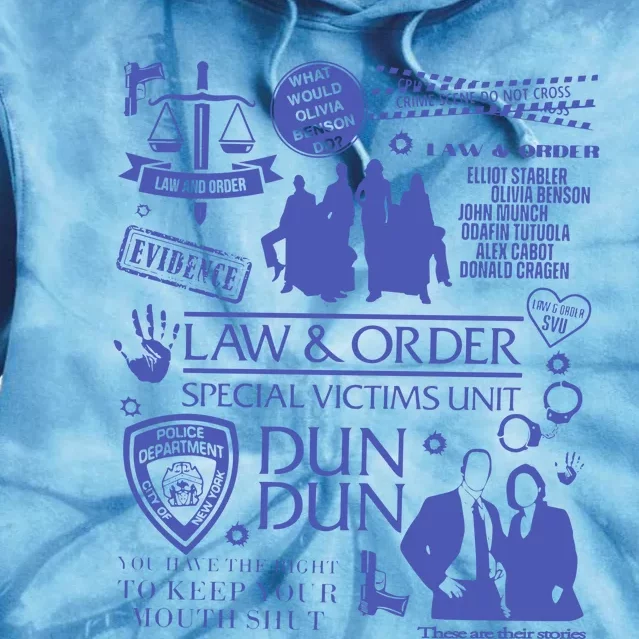 Law And Order Svu Tie Dye Hoodie