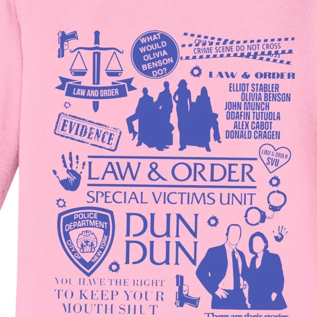 Law And Order Svu Baby Long Sleeve Bodysuit