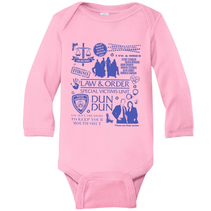 Law And Order Svu Baby Long Sleeve Bodysuit