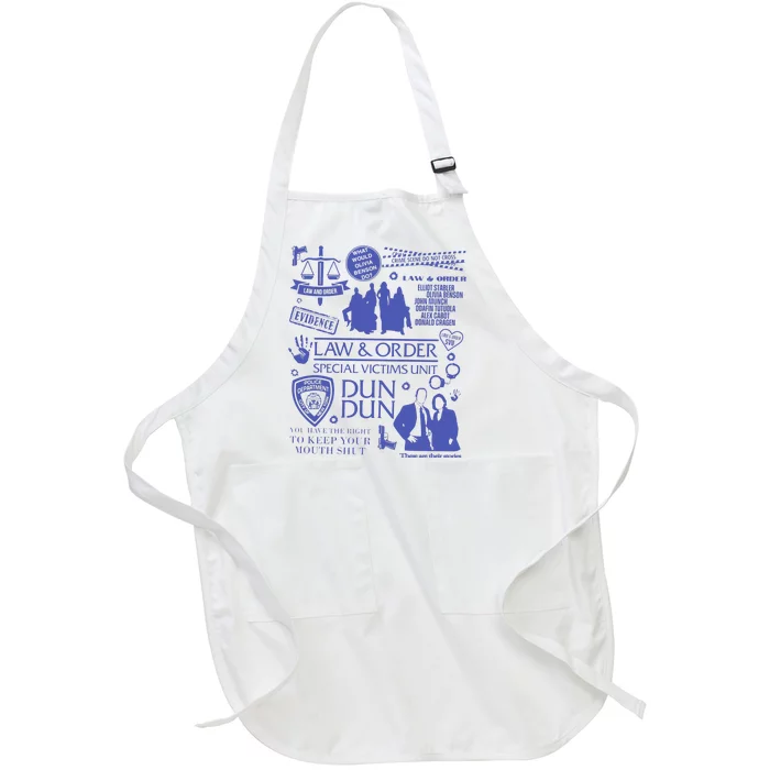 Law And Order Svu Full-Length Apron With Pocket