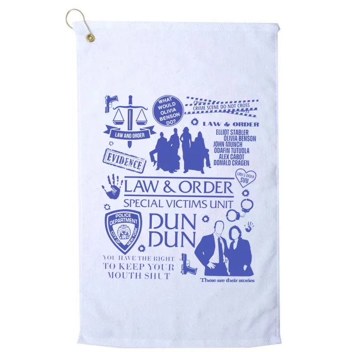 Law And Order Svu Platinum Collection Golf Towel