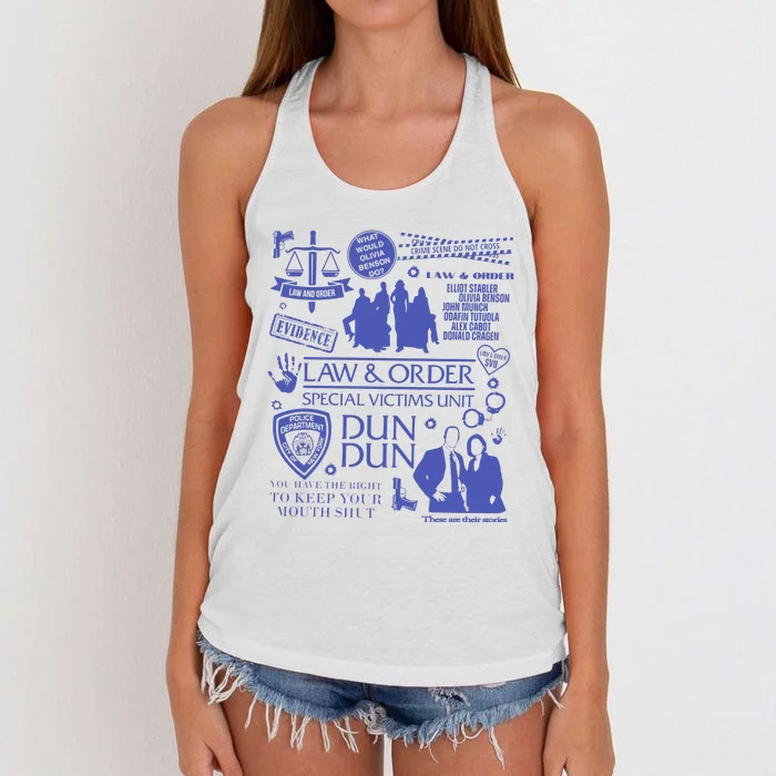 Law And Order Svu Women's Knotted Racerback Tank