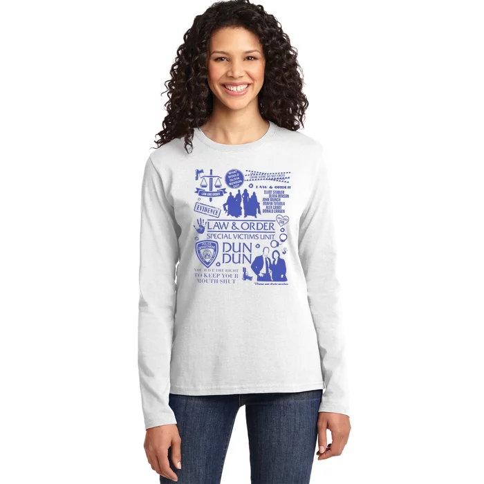 Law And Order Svu Ladies Long Sleeve Shirt