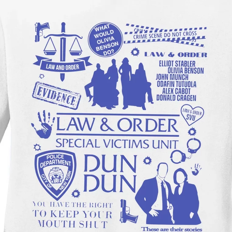 Law And Order Svu Ladies Long Sleeve Shirt