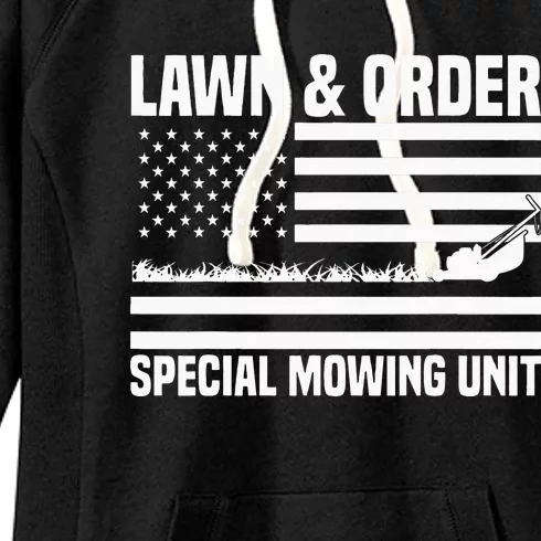 Lawn and order special mowing unit lawn mowing Women's Fleece Hoodie