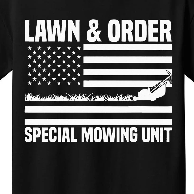 Lawn and order special mowing unit lawn mowing Kids T-Shirt