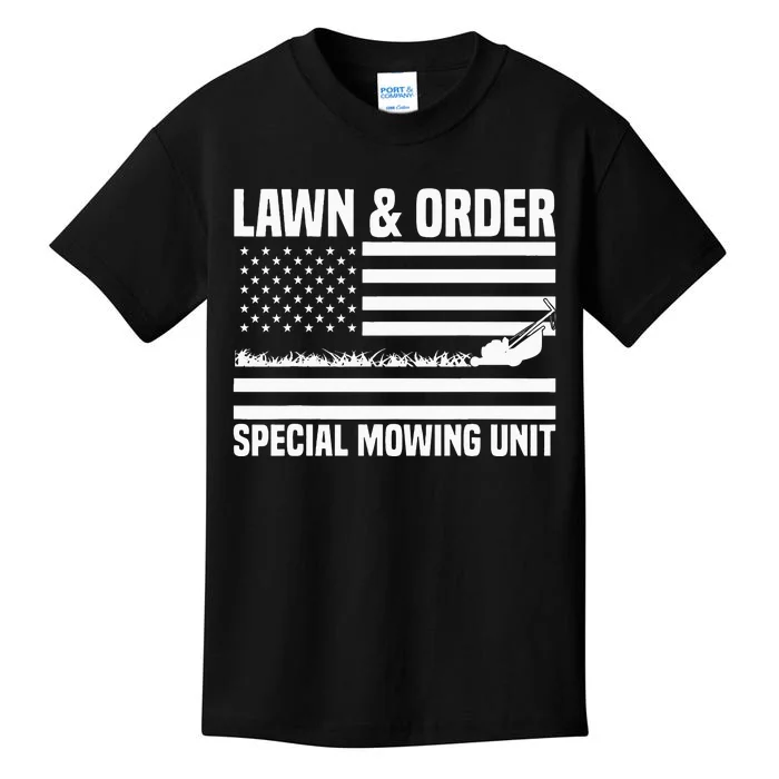 Lawn and order special mowing unit lawn mowing Kids T-Shirt