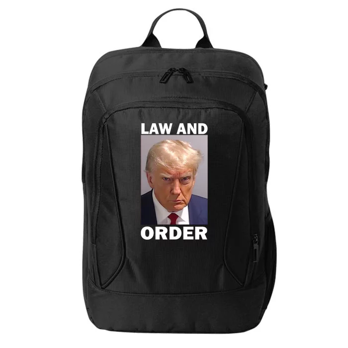 Law And Order Donald Trump Mugshot City Backpack