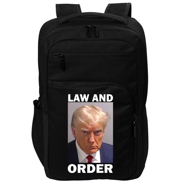 Law And Order Donald Trump Mugshot Impact Tech Backpack