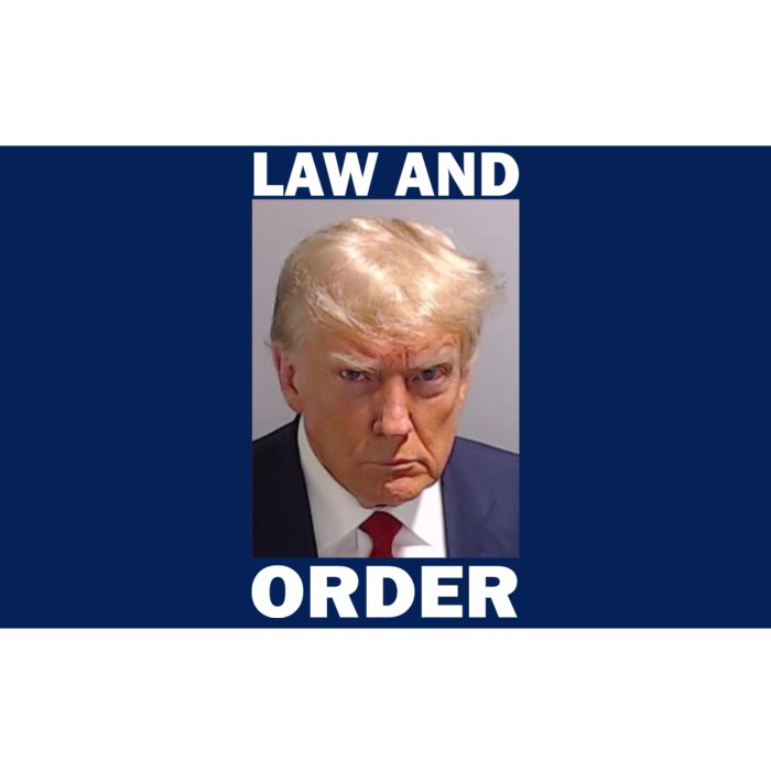 Law And Order Donald Trump Mugshot Bumper Sticker