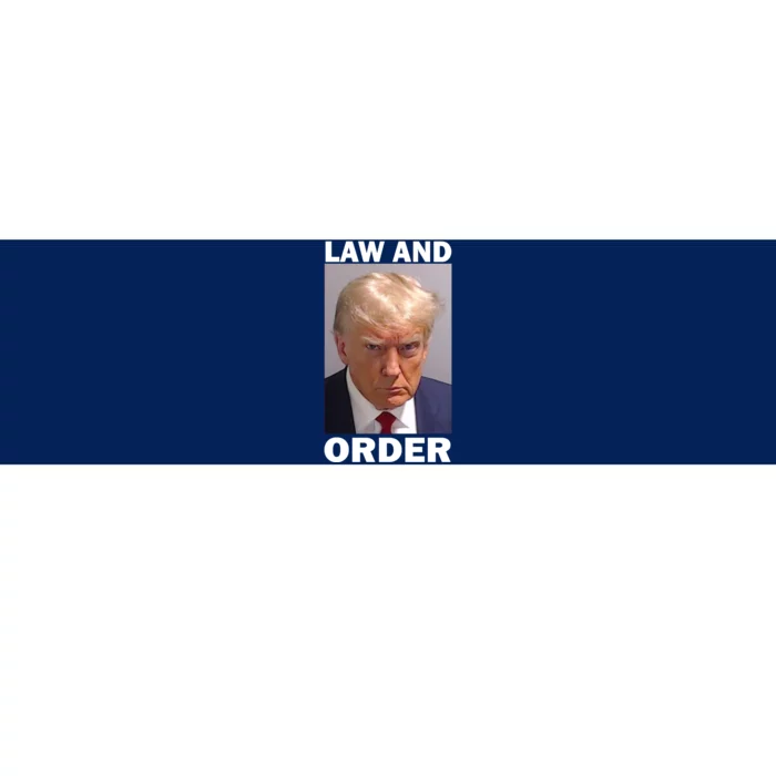 Law And Order Donald Trump Mugshot Bumper Sticker