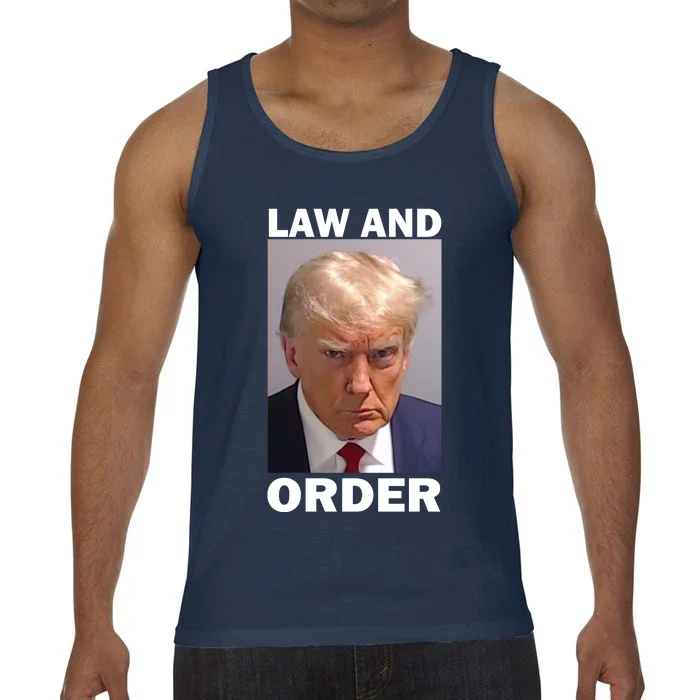 Law And Order Donald Trump Mugshot Comfort Colors® Tank Top