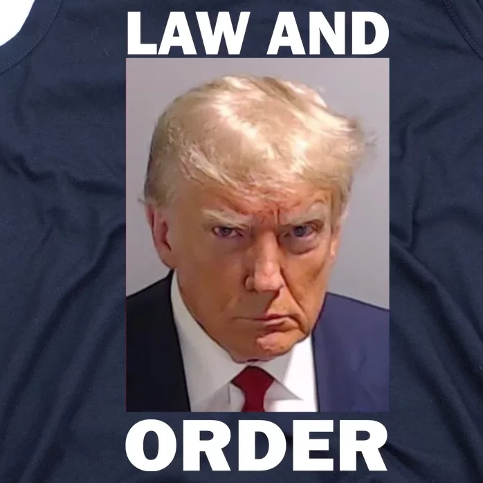 Law And Order Donald Trump Mugshot Tank Top