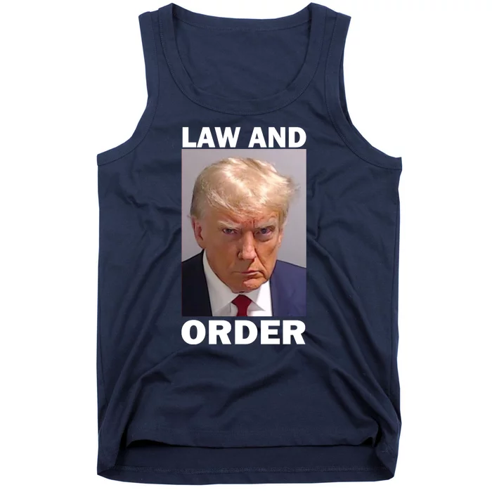 Law And Order Donald Trump Mugshot Tank Top