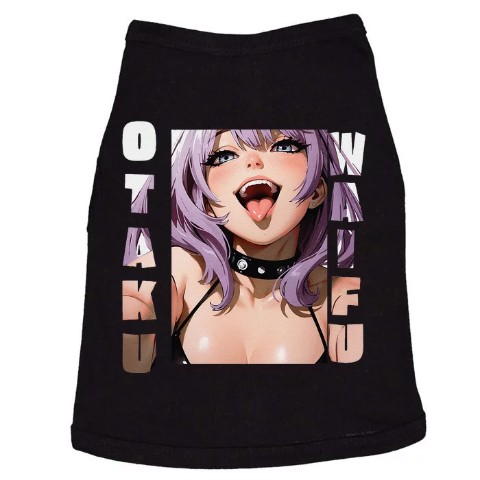 Lewd Anime Otaku Waifu Anime Manga Hentai Face Gift Doggie Tank