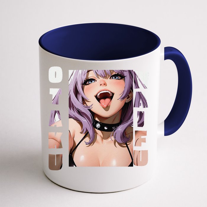 Lewd Anime Otaku Waifu Anime Manga Hentai Face Gift Front & Back Coffee Mug