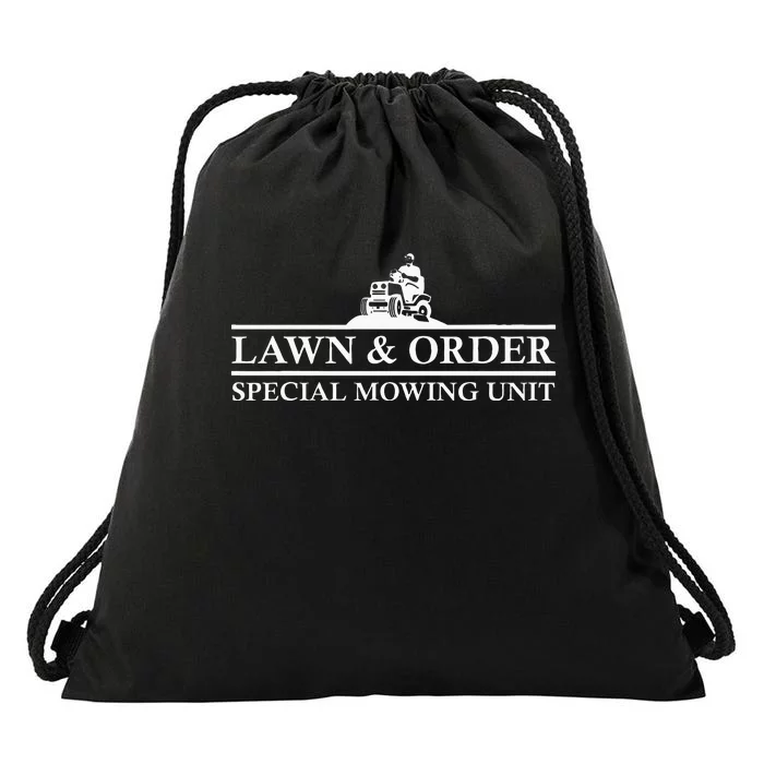 Lawn And Order Special Mowing Unit Funny Lawn Mower Novelty Drawstring Bag