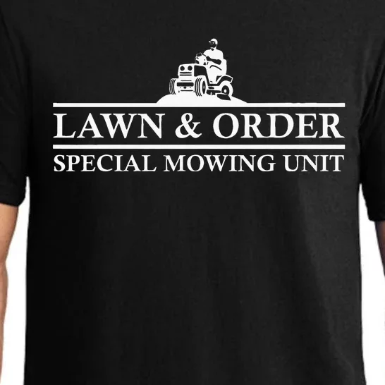 Lawn And Order Special Mowing Unit Funny Lawn Mower Novelty Pajama Set