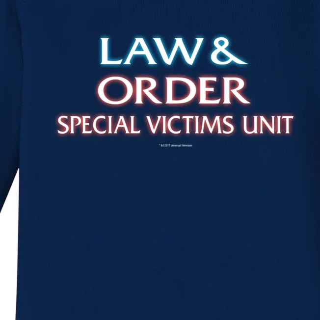 Law And Order: Special Victims Unit Funny Gift Baby Long Sleeve Bodysuit