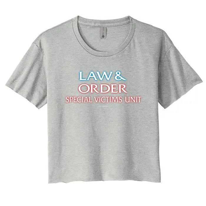 Law And Order: Special Victims Unit Funny Gift Women's Crop Top Tee