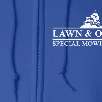 Lawn And Order Special Mowing Unit Funny Lawn Full Zip Hoodie