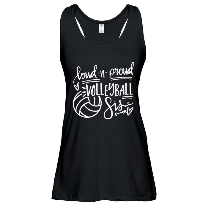 Loud And Proud Volleyball Sis Volleyball Sister Game Day Ladies Essential Flowy Tank