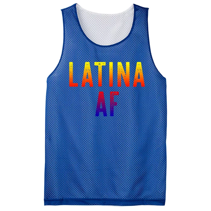 Latina Af Proud Immigrant Feminist Clothing Spanglish Gift Mesh Reversible Basketball Jersey Tank