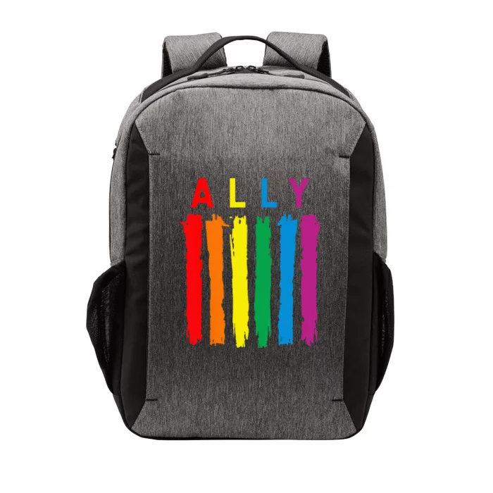 LGBT Ally Pride Rainbow Proud Ally Vector Backpack