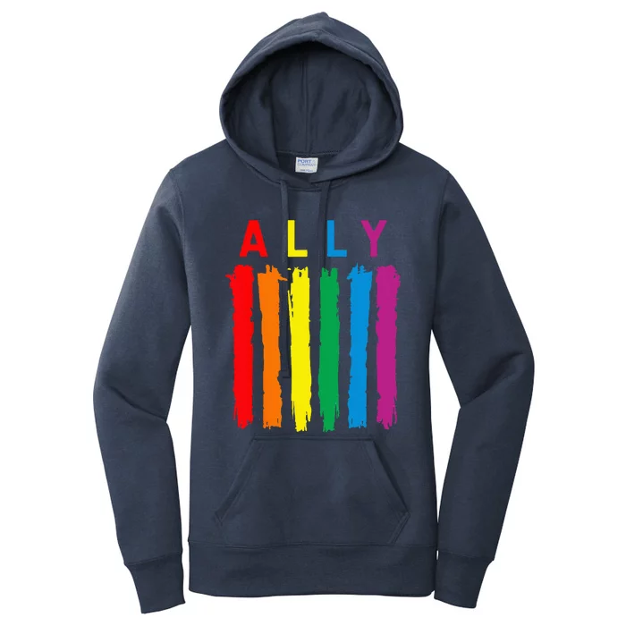 LGBT Ally Pride Rainbow Proud Ally Women's Pullover Hoodie