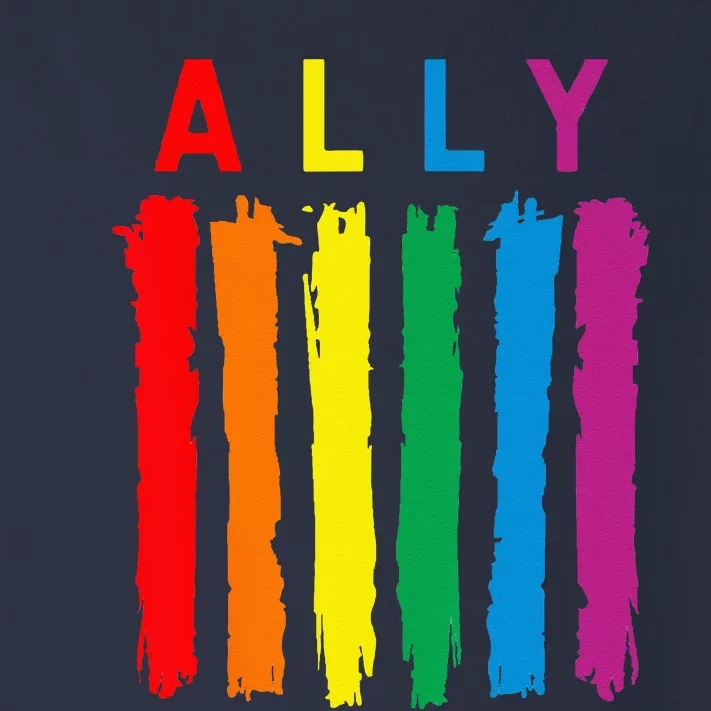 LGBT Ally Pride Rainbow Proud Ally Toddler Long Sleeve Shirt