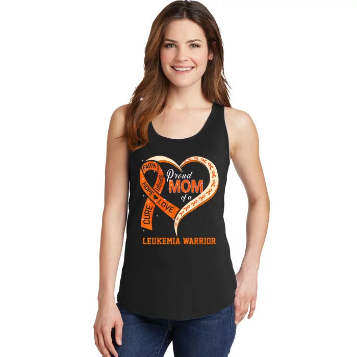 Leukemia Awareness Proud Mom Of A Leukemia Warrior Ladies Essential Tank