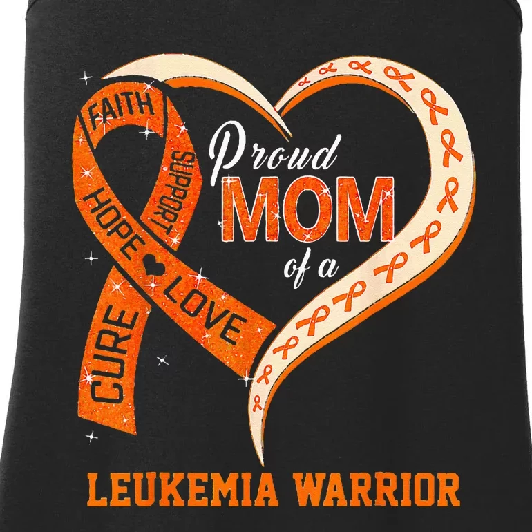 Leukemia Awareness Proud Mom Of A Leukemia Warrior Ladies Essential Tank