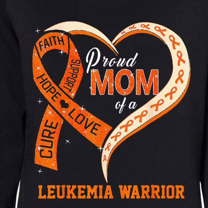 Leukemia Awareness Proud Mom Of A Leukemia Warrior Womens California Wash Sweatshirt