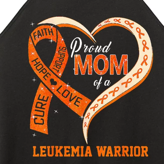 Leukemia Awareness Proud Mom Of A Leukemia Warrior Women’s Perfect Tri Rocker Tank