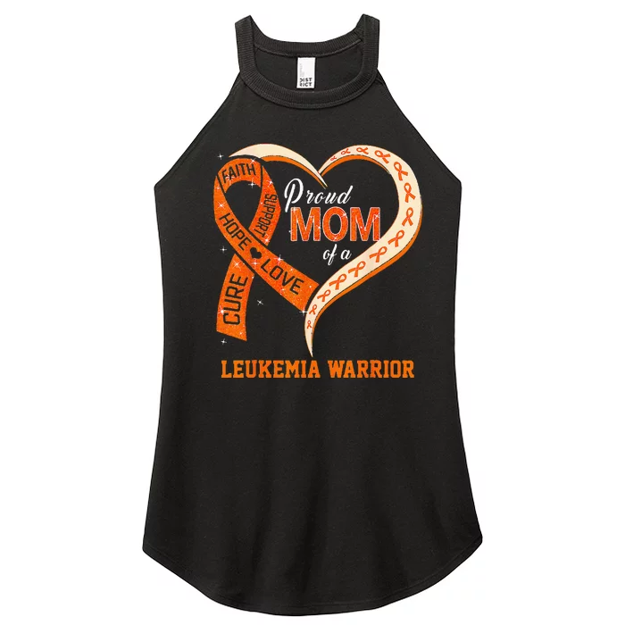 Leukemia Awareness Proud Mom Of A Leukemia Warrior Women’s Perfect Tri Rocker Tank