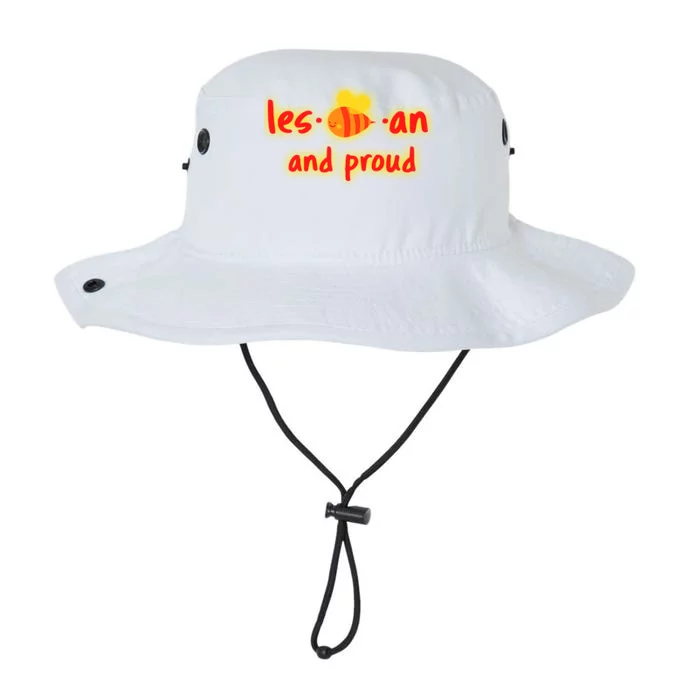 Lesbian And Proud Supportive Lgbtq Funny Bee Lover Lgbt Great Gift Legacy Cool Fit Booney Bucket Hat